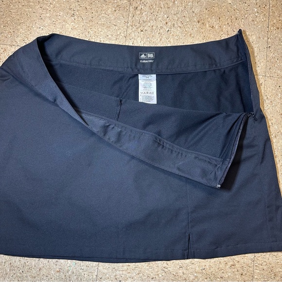 Adidas Womens Clima Cool Black Skirt Skort Shorts Golf Tennis Pickleball Sz‎ 14 - Picture 4 of 8